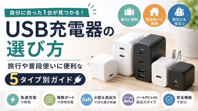 USB充電器01